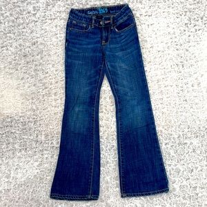Girls Size 7 Slim GapKids Jeans - Blue, Bootcut, 1969
